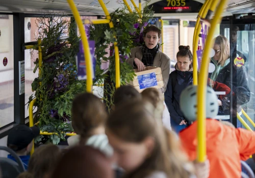 Różowy autobus specjalny z pomocą już kursuje po Wrocławiu