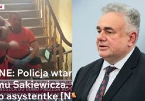 Policjanci wtargnęli do mieszkania Tomasza Sakiewicza. Zastali szefa TV Republika BEZ SPODNI: 