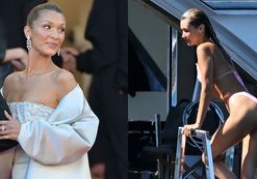 Bella Hadid pognała z czerwonego dywanu w Cannes prosto na luksusowy jacht: pozowanie w bikini, skoki do wody (ZDJĘCIA)