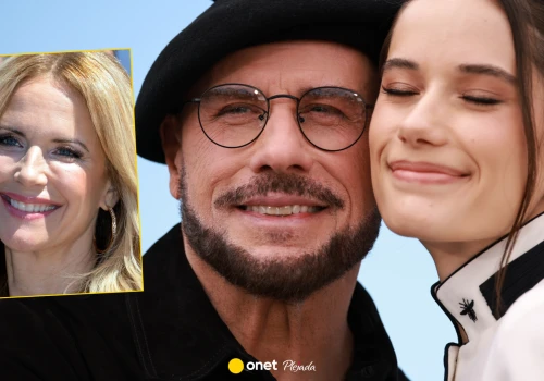 John Travolta oddał w Cannes hołd zmarłej żonie. Wspierała go córka. 