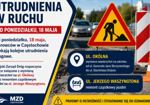 Ruszają drogowe remonty w Częstochowie. Kierowcy muszą przygotować się na utrudnienia