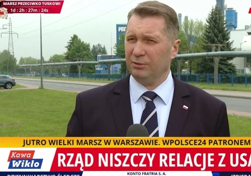 Policja w telewizji wPolsce24! Czarnek: Chamski atak Tuska