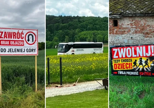 Drogowy koszmar trwa. Mieszkańcy wywiesili banery