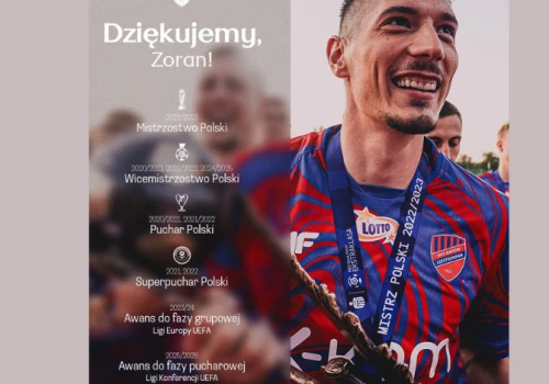 Lider, wojownik, kapitan. Raków żegna Zorana Arsenicia