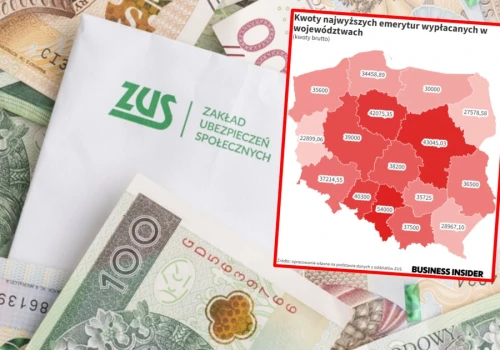 Mapa emerytur VIP. O takich kwotach pomarzyć może większość dobrze opłacanych pracowników