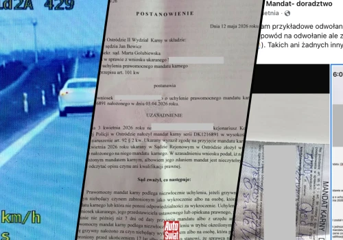 Dostał 5 tys. zł mandatu za prędkość. Wykręcił się, bo policjant nabazgrał na druczku