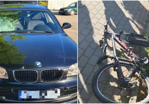 Siedmiolatek bez opieki wjechał rowerem pod samochód. Trafił do szpitala