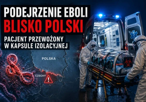 Pacjent z objawami eboli blisko polskiej granicy. Przewieziono go w kapsule izolacyjnej