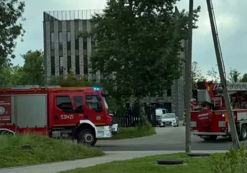 Pożar w nowym budynku prokuratury