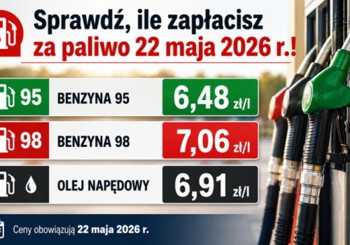 Sprawdź, ile zapłacisz za paliwo 22 maja 2026 r.!