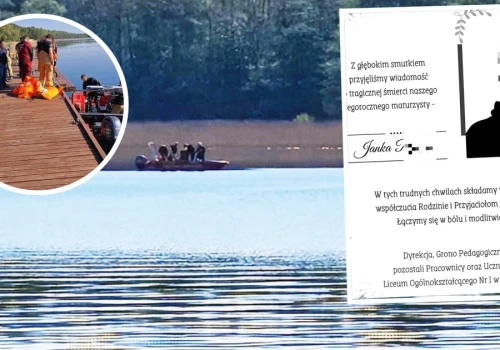 Szkoła żegna maturzystę Janka. To on zginął tragicznie w jeziorze Juksty. 
