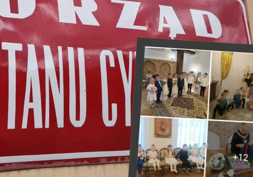 Przedszkole zorganizowało wycieczkę do USC i fikcyjne śluby dzieci. 