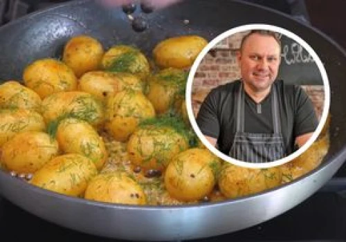 Strzelczyk tak robi młode ziemniaki. Są pyszne, kremowe w środku, a ich skórka chrupie aż miło