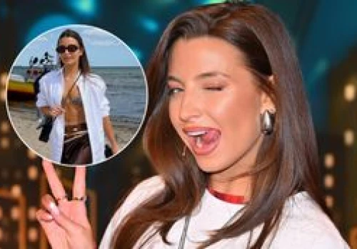 Rozgrzana słońcem Julia Wieniawa eksponuje figurę w staniku. Jest na czym zawiesić oko