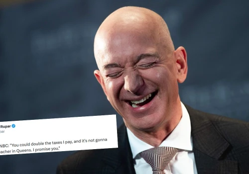 Bezos ostro o podatkach: najbiedniejsi nie powinni ich płacić, ale on też nie