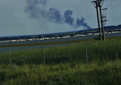 Świebodzin. Poważny wypadek, dym widać z wielu kilometrów, wylądował śmigłowiec LPR