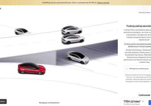 Tesla FSD (Supervised) w cenie 420 zł miesięcznie. Pomyliliśmy się o 1 zł. Są złe wieści dla tych, co NIE kupią