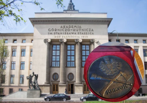 Niezwykłe znalezisko przy śmietniku w Krakowie. Medal Rektora AGH ocalony przed zapomnieniem