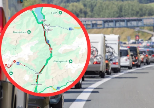 Korek na autostradzie w Szwajcarii ma 21 kilometrów długości