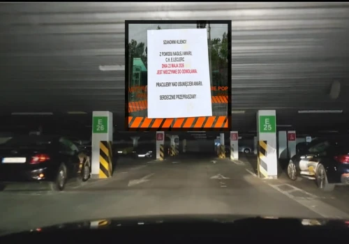 Awaria zasilania w E.Leclerc przy ul. Tomasza Zana. Obiekt nieczynny do odwołania