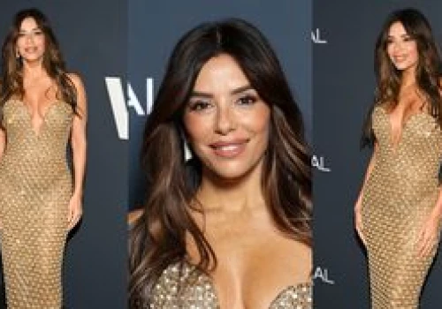 Zniewalająca Eva Longoria i jej kreacja WYSADZANA PERŁAMI pozdrawiają z ostatniego dnia Cannes (ZDJĘCIA)