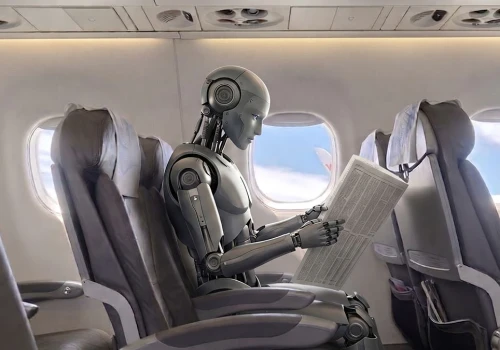Robot pasażerem samolotu? Pierwsze linie lotnicze mówią, co o tym sądzą