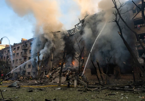Ukraina: zmasowany atak na Kijów