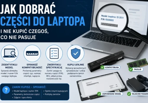 Jak dobrać części do laptopa i nie kupić czegoś, co nie pasuje