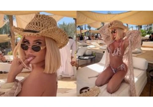 Izabela Macudzińska w skąpym bikini i koronkowej narzutce wygrzewa się na rajskim urlopie. Bogini? (FOTO)