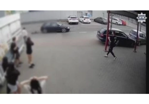 Spowodował wypadek i uciekł. Wszystko się nagrało