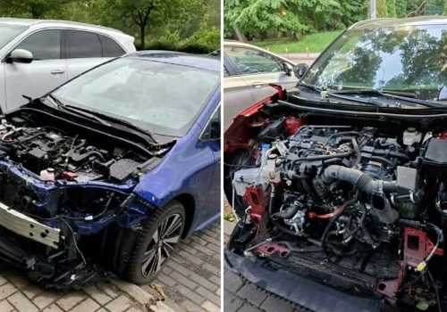 Nowy sposób kradzieży aut w Warszawie. Złodzieje rozbierają samochody na części pod blokami