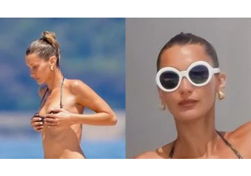 Odziana w skąpe bikini Bella Hadid relaksuje się na jachcie w Saint-Tropez (ZDJĘCIA)