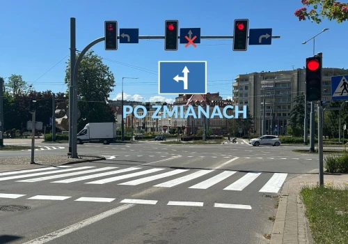 Zmiana organizacji ruchu na skrzyżowaniu ul. Traugutta i ul. Grota-Roweckiego