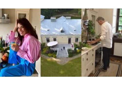 Tak wygląda pałac Nataszy Urbańskiej i Janusza Józefowicza: zabytkowe meble, klimatyczny taras i własne kury (WIDEO)