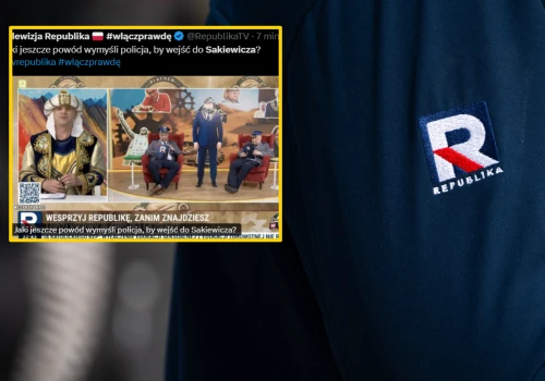 Żarty z fałszywych alarmów w TV Republika. Pokazali 