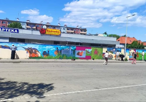 Powstaje mural w ramach projektu Akcja - Inspiracja. Młodzież tworzy legendy miasta na osiedlu Orle