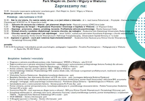 Wielkie święto zdrowia już jutro w Wieluniu! Bezpłatne badania, porady i moc atrakcji