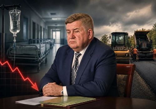 Szpital w Mławie nie ma już nawet na Aspirynę, tymczasem lokalny starosta buduje drogę do swojej rodzinnej wsi