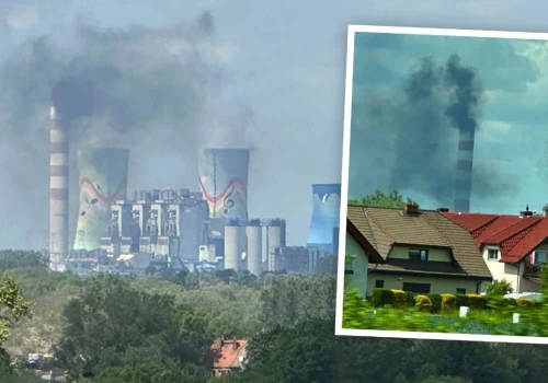 Kłęby czarnego dymu nad Elektrownią Opole. „Brakło energii z OZE”