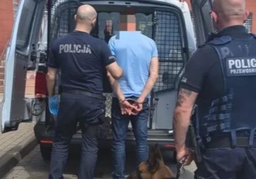 Chciał uniknąć kary, ale na drodze stanął mu policyjny patrol z psem