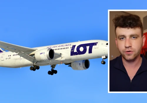 Amerykański podróżnik poleciał LOT-em z Rzeszowa. 