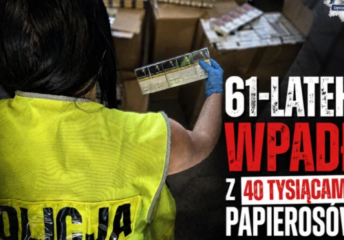 61-latek wpadł z 40 tysiącami papierosów. Kontrabanda w mieszkaniu i zabudowaniach!
