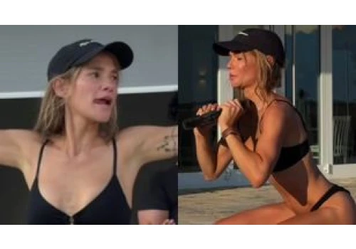 Maja Bohosiewicz ćwiczy pośladki, ale zamiast stroju sportowego skusiła się na SKĄPE BIKINI. Robi wrażenie? (FOTO)