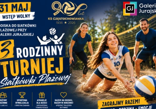 Rodzice kontra rodzice, dzieci kontra dzieci. Rodzinny turniej siatkówki plażowej przy Galerii Jurajskiej 31 maja!