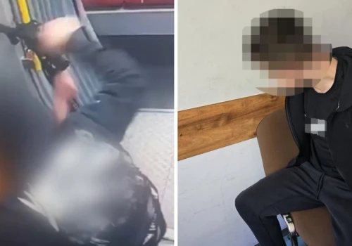 Bił i kopał zaskoczonego 17-latka w tramwaju. Nagranie przeraża. Zatrzymano 18-latka