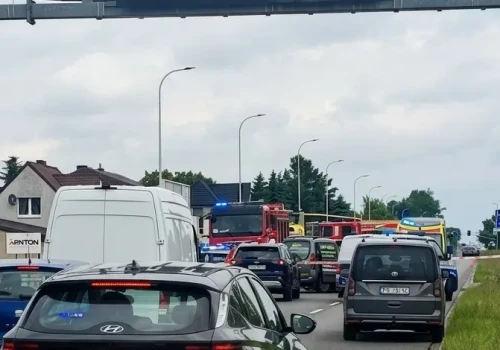 Trwa reanimacja motocyklisty