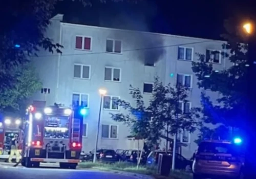 Z ostatniej chwili. Pożar bloku w Ciechanowie