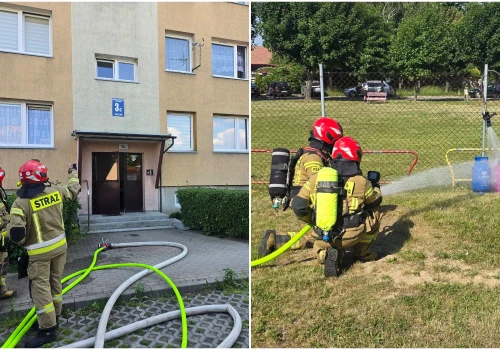 Jaroszów. Pożar butli gazowej w budynku mieszkalnym