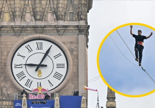 Spacer 180 metrów nad ziemią. Ekstremalny wyczyn Estończyka w Warszawie