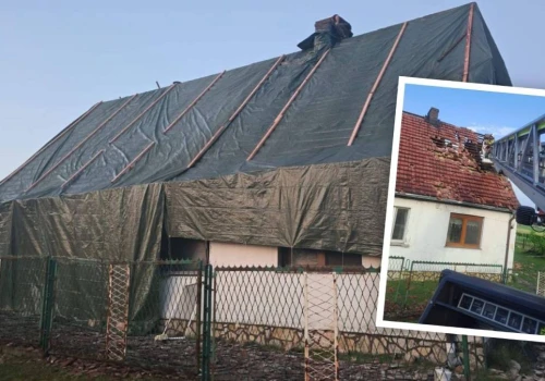 260 strażaków usuwało skutki nawałnicy. W Balcarzowicach uszkodzenia 18 budynków
